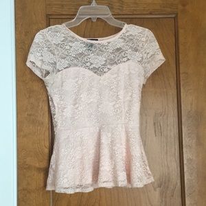 Forever 21 pink lace top